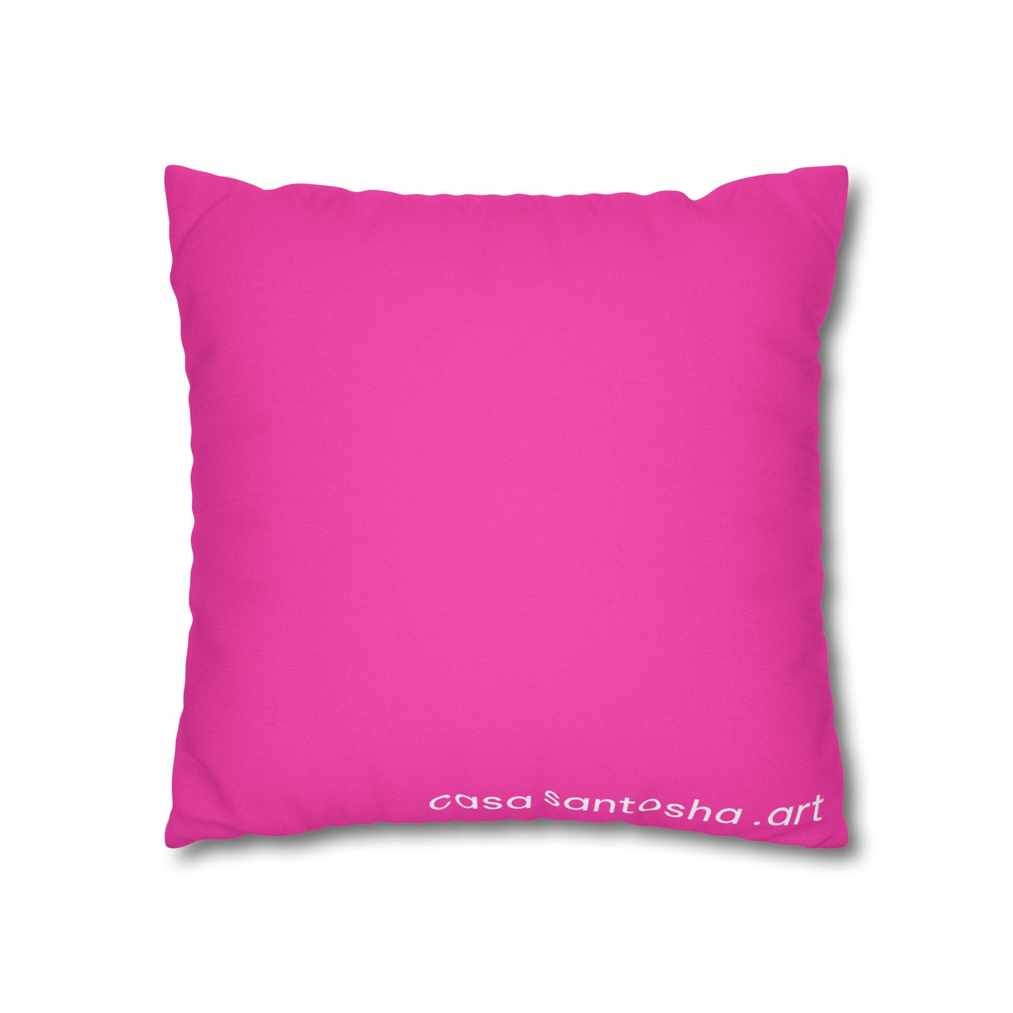 Neon Pink Dragon Fruit Pillowcase, Cover Only