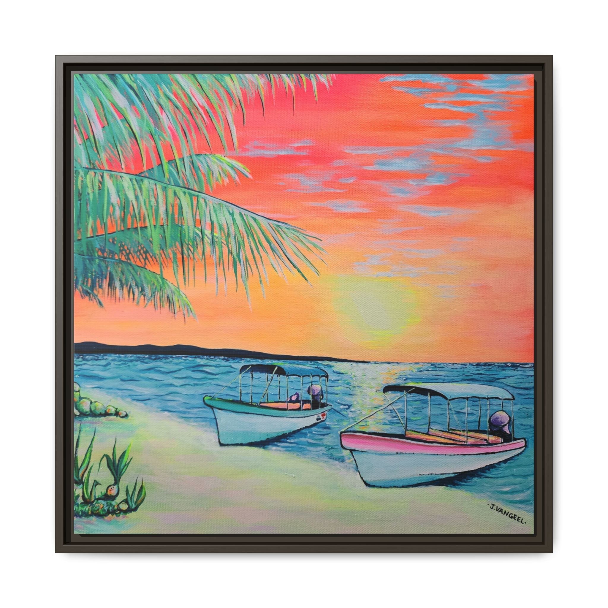 Framed Panga Express Canvas Print