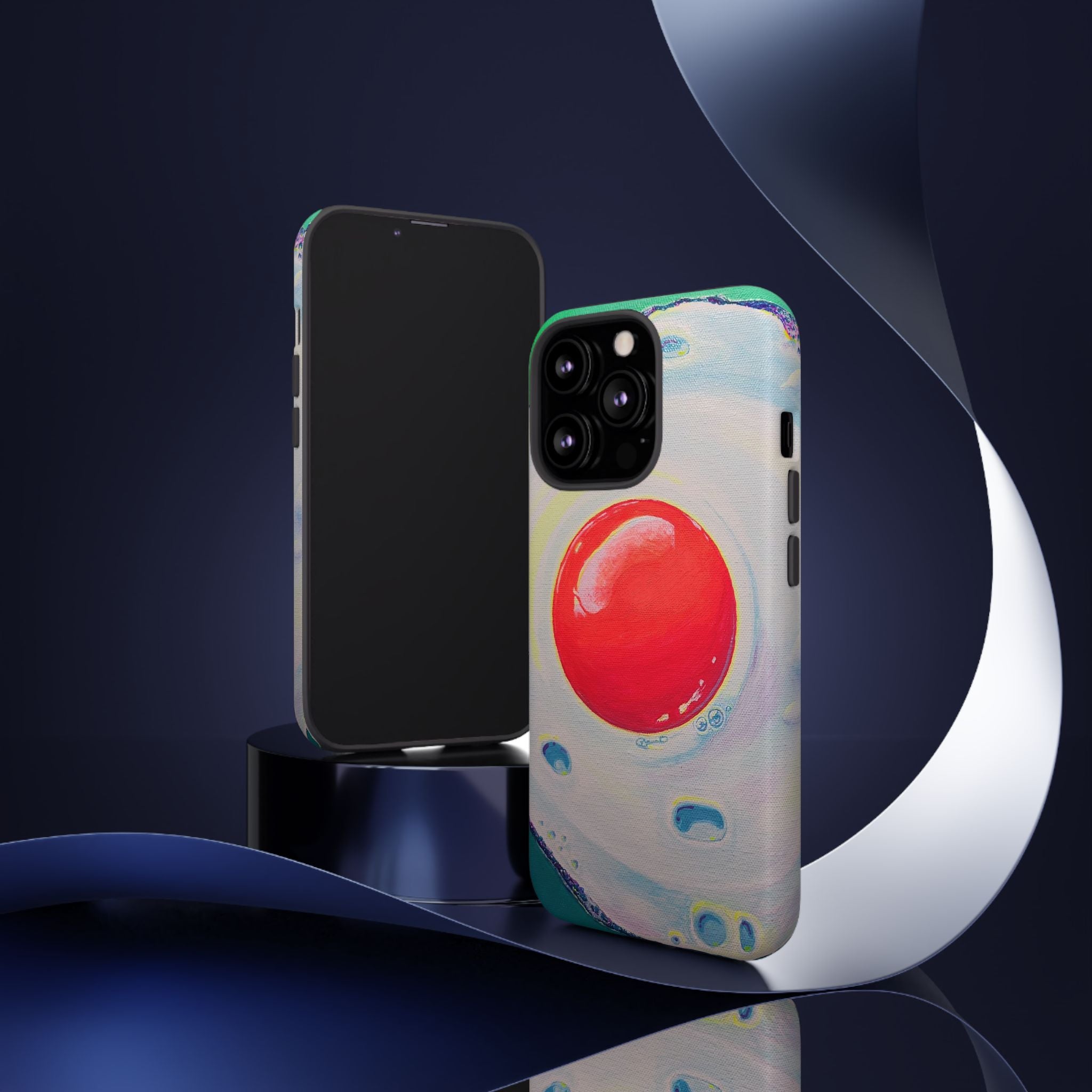 Neon Fried Egg Tough Phone Case