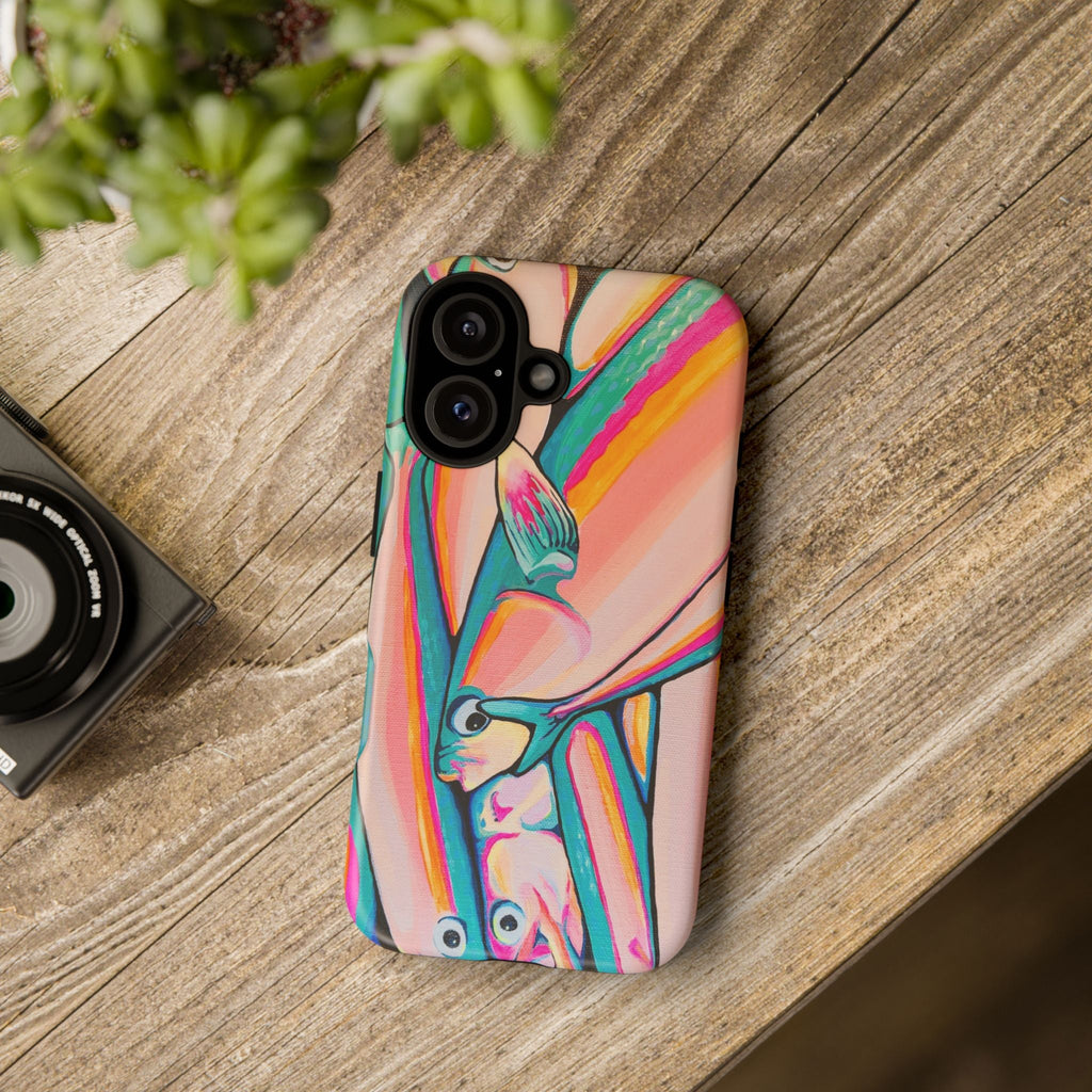 Neon Fish Tough Phone Case