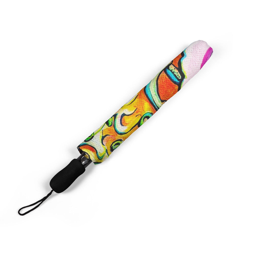 Neon Ramen Umbrella - Foldable & Stylish Rain Gear