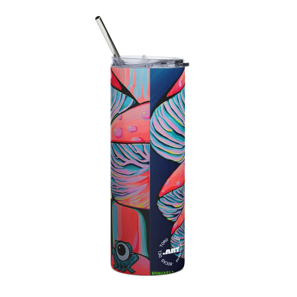 Trippy Mushrooms Stainless Steel Tumbler, 20oz | Fun Travel Mug, Eco-Friendly
