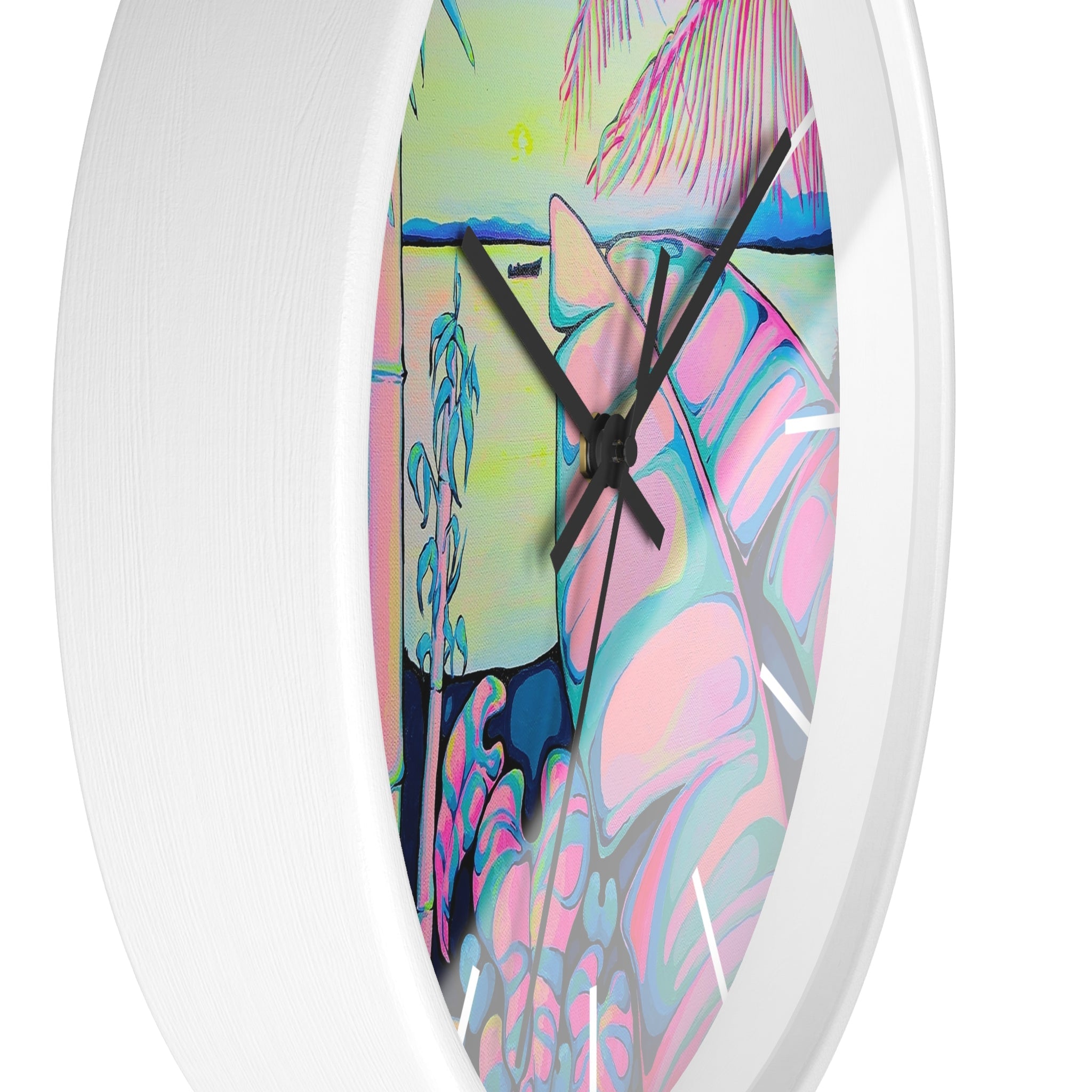 Serenity Bocas Pop Art Wall Clock