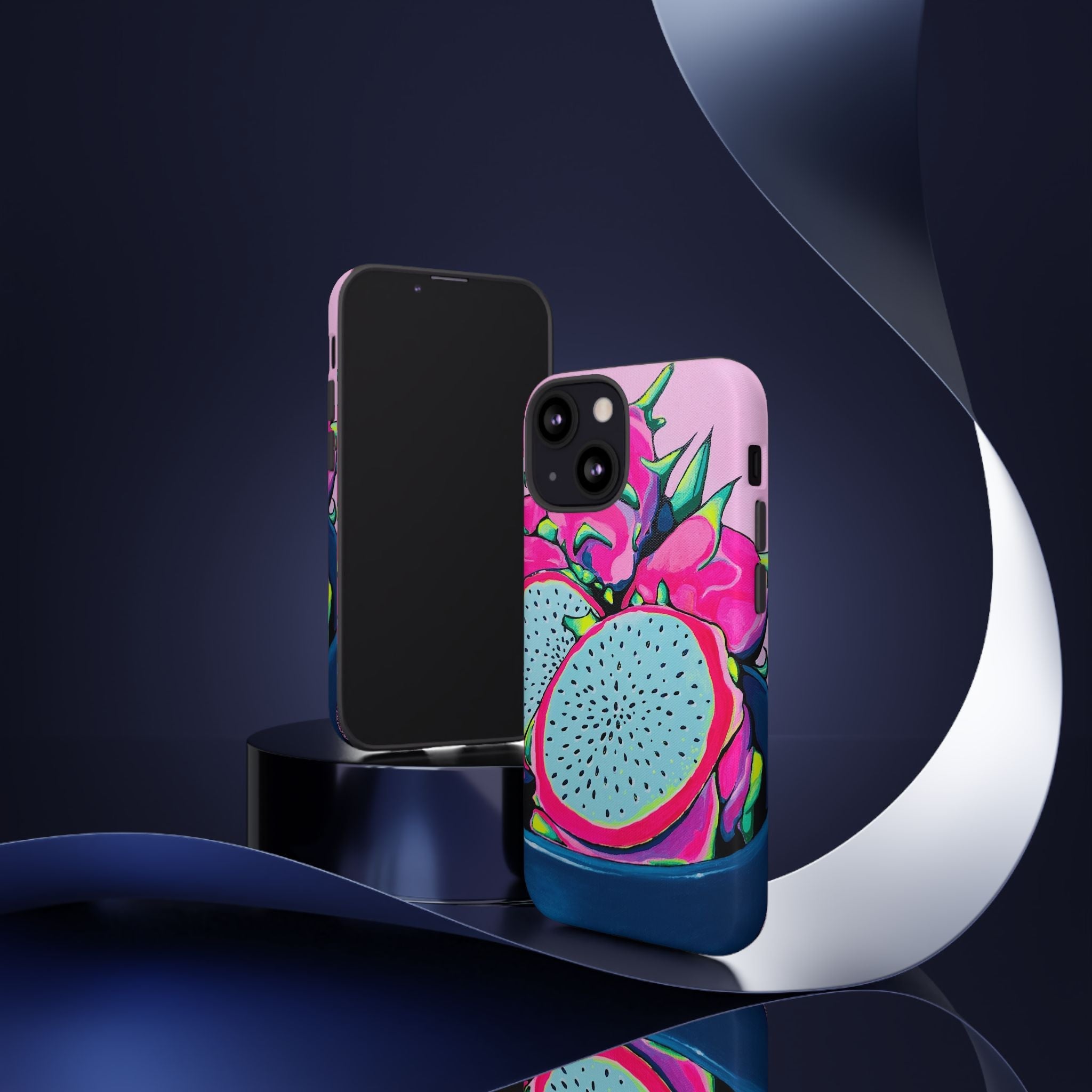Neon Pink Dragon Fruit Tough Phone Case