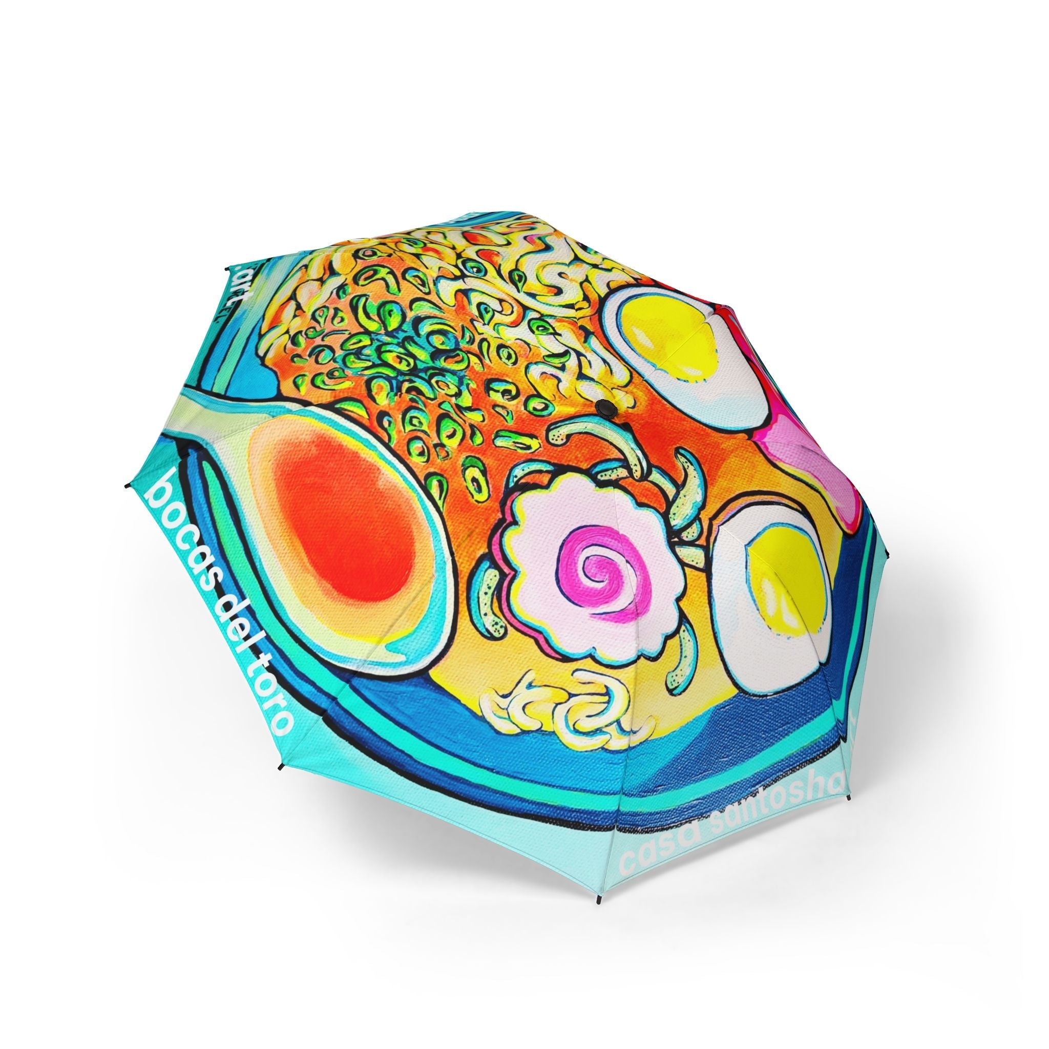 Neon Ramen Umbrella - Foldable & Stylish Rain Gear