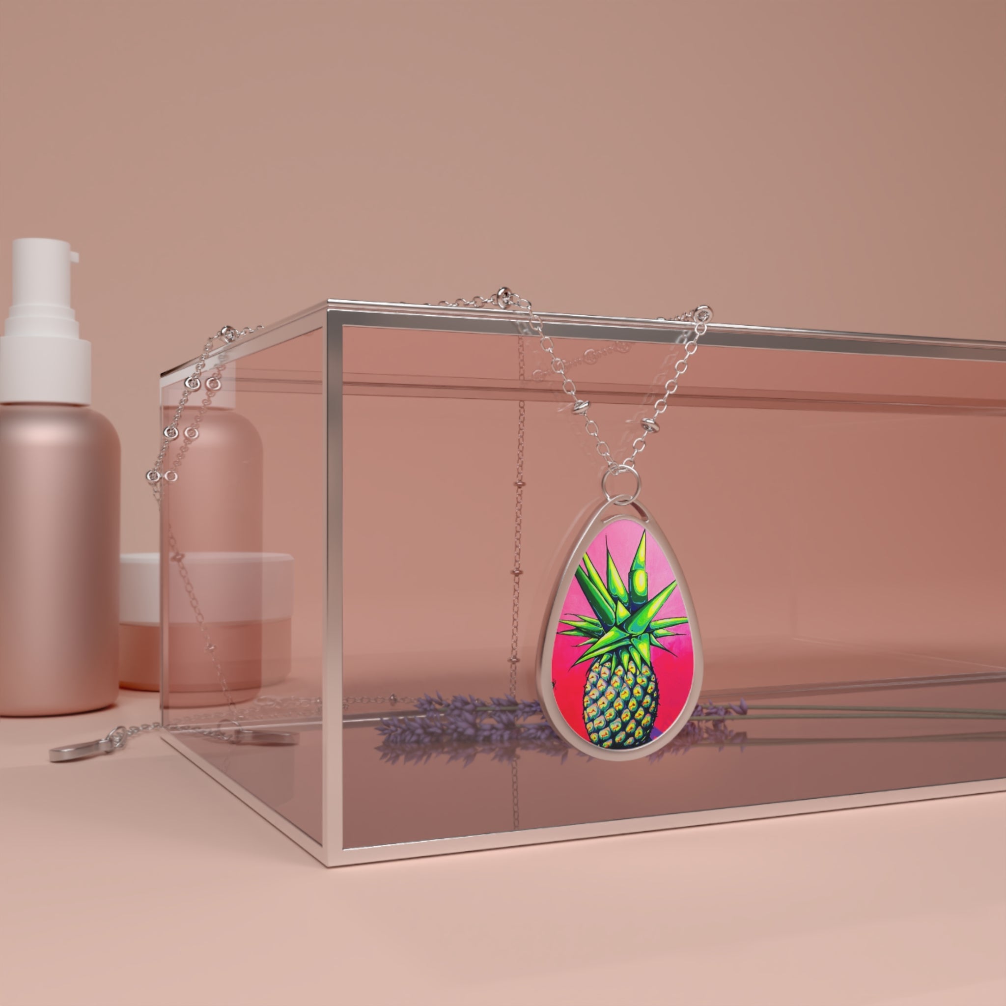 Neon Pineapple Necklace