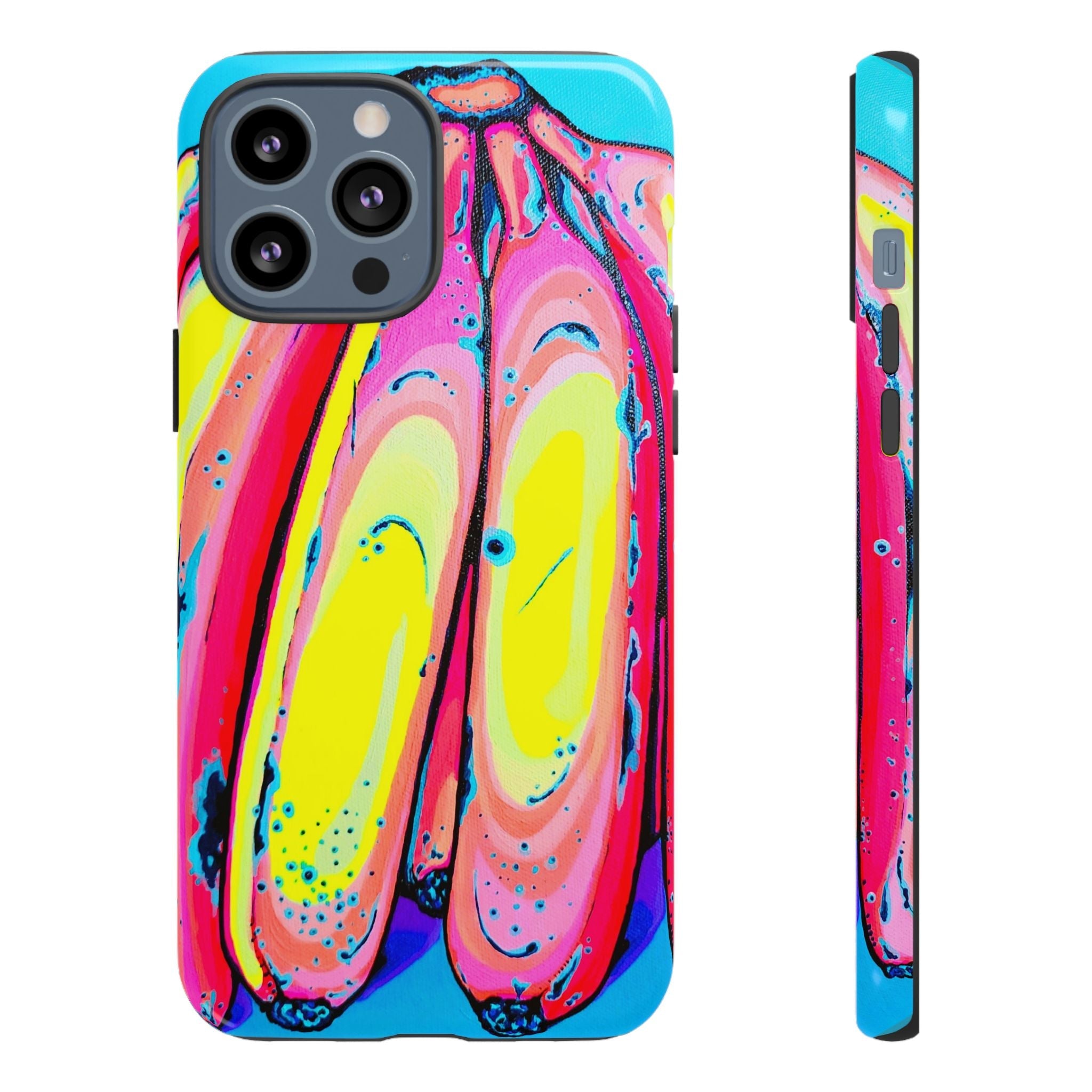 Neon Fat Bananas Tough Phone Case