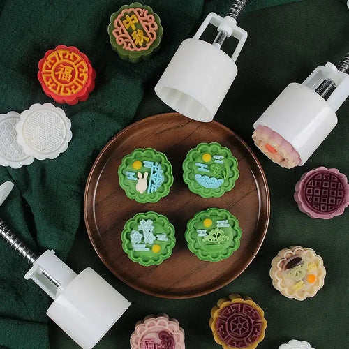 3d cherry blossom mooncake mold for kitchen baking