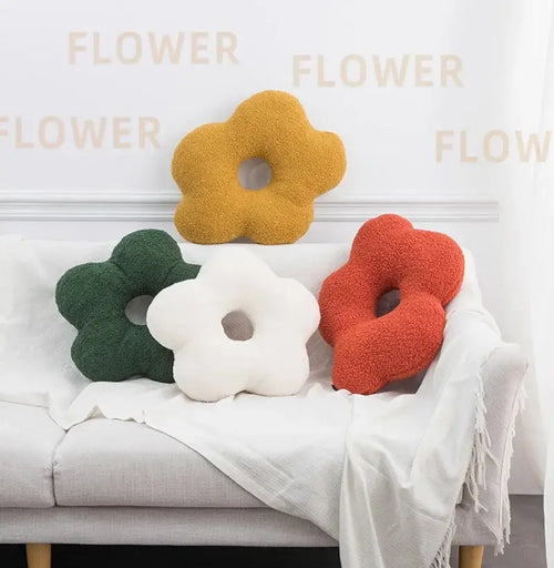 3d flower decor nordic cushion set of 4 living room pillows