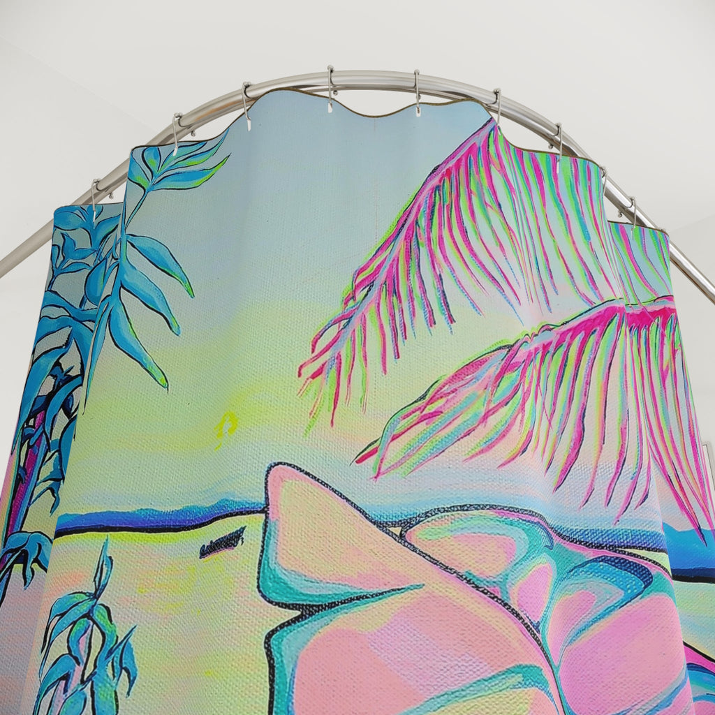 Serenity Bocas Pop Art Shower Curtain
