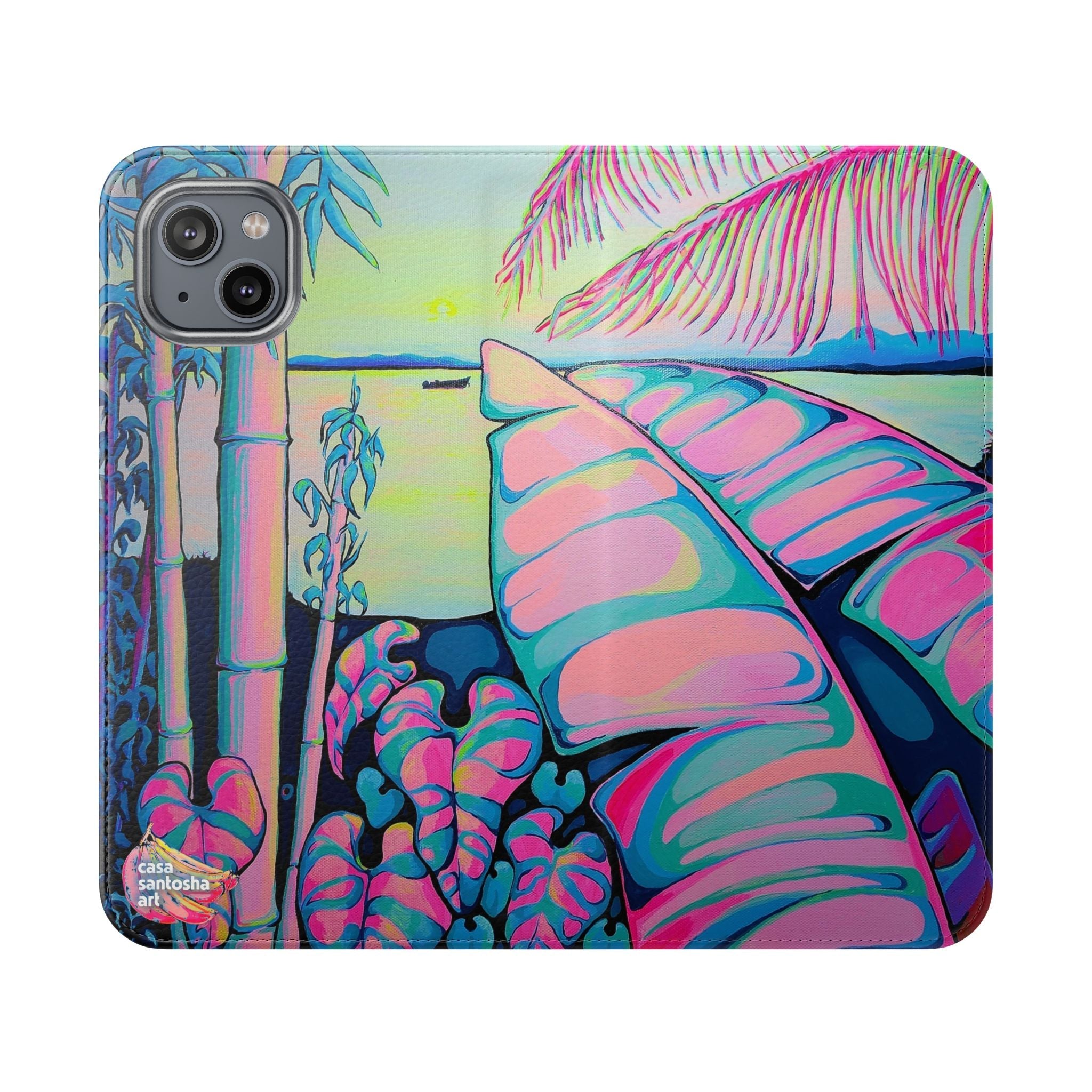 Serenity Bocas Flip Phone Case – Wallet Cover with Card Slots