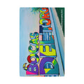 Bocas Del Toro Sign Waffle Weave Kitchen Hand Towel