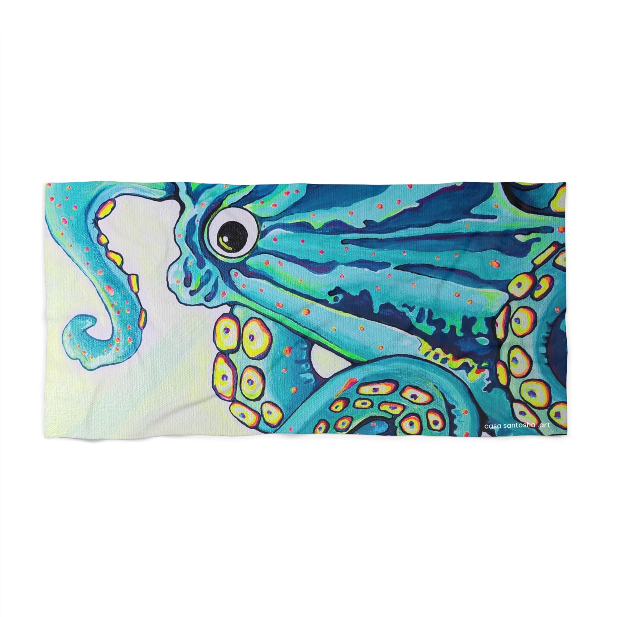 Cyclops Octopus Beach Towel for Summer Fun and Vacation Essentials
