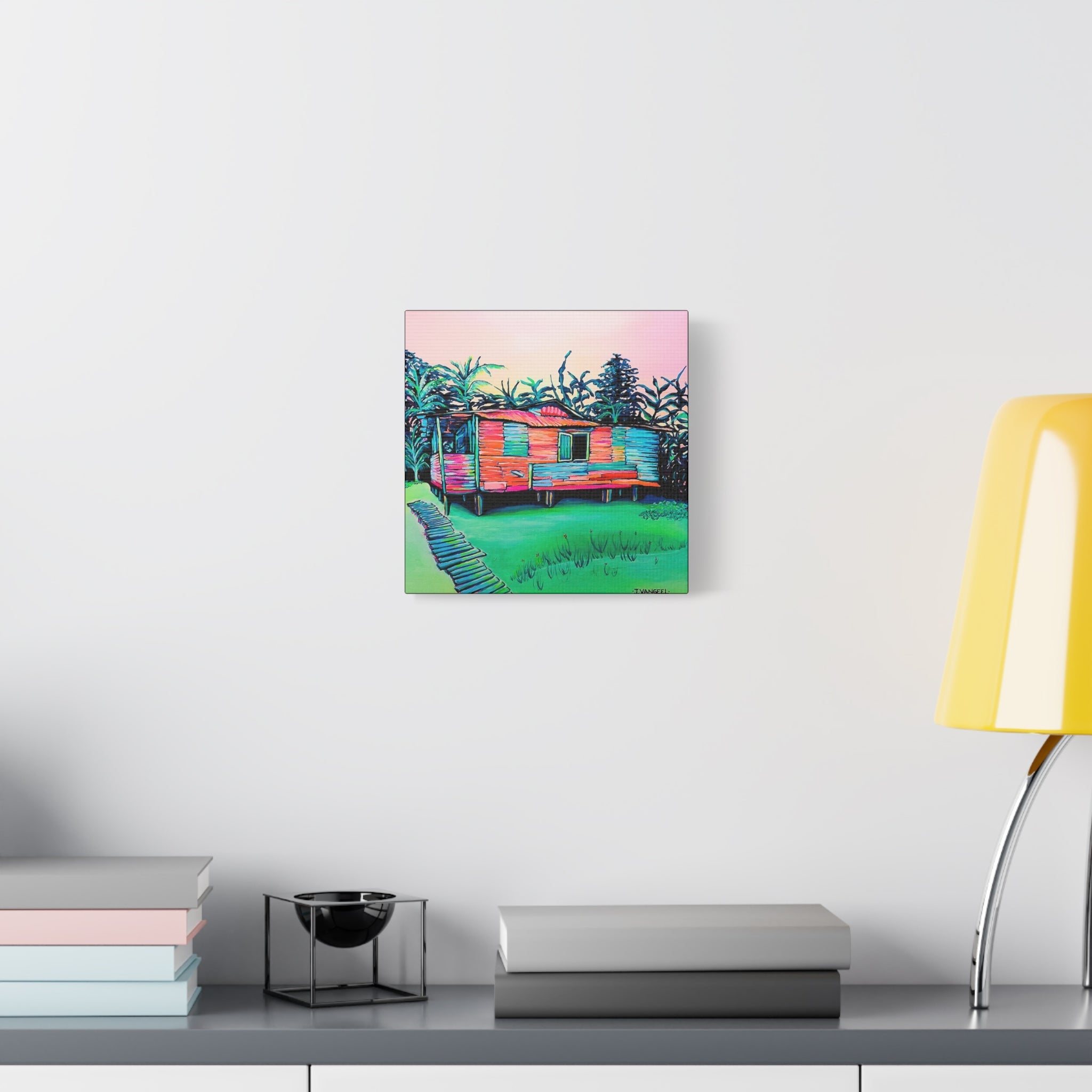 Luis Russell House Bocas Original Canvas Art Print, Gift, Unique Wall Decor
