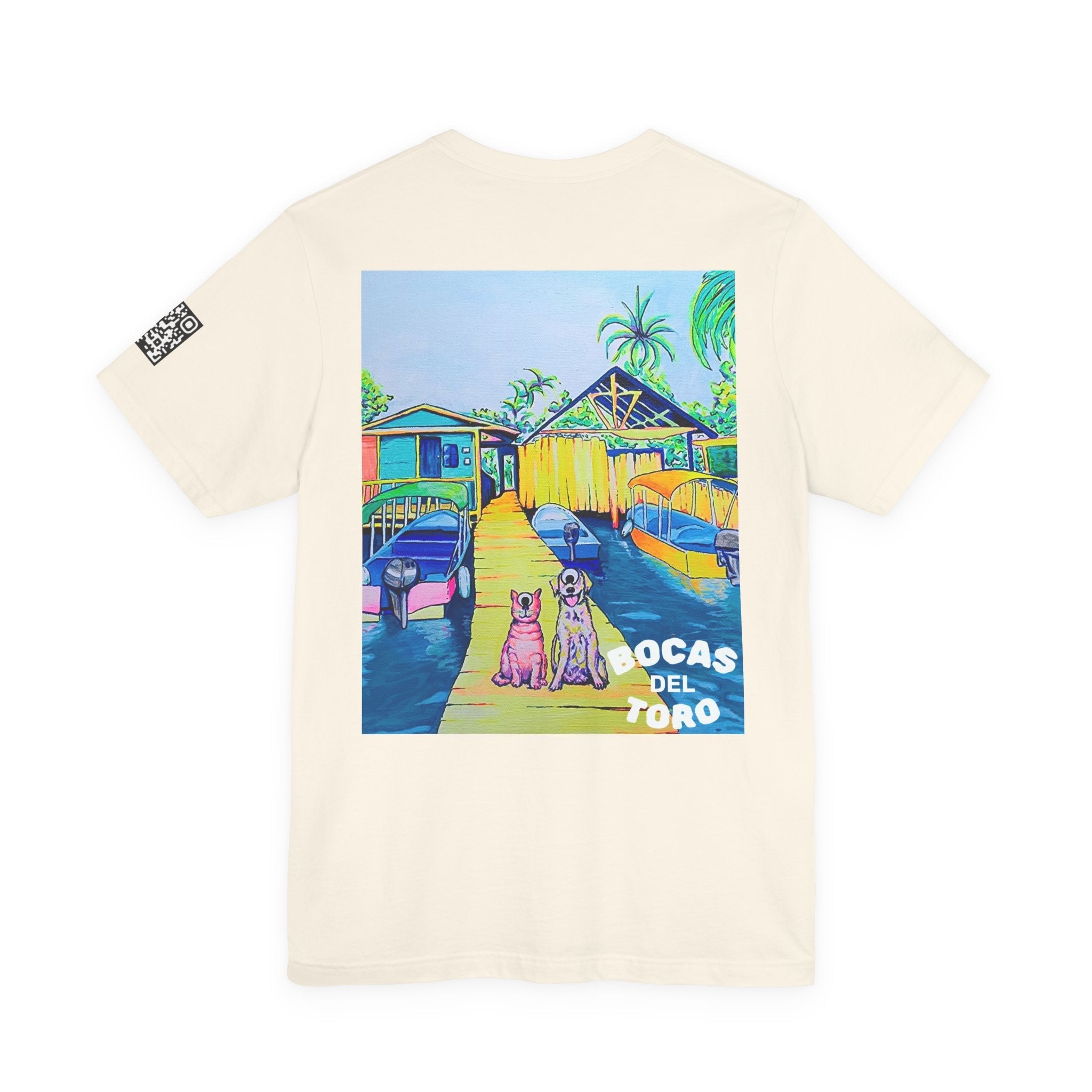 Unisex Cyclops Cat and Dog in Bocas Tee