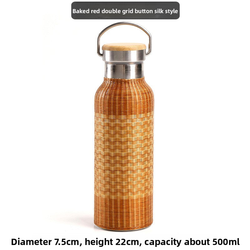 Bamboo Insulated Thermos Cup