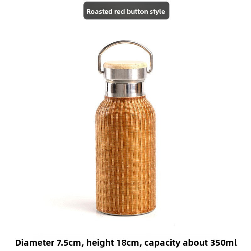 Bamboo Insulated Thermos Cup