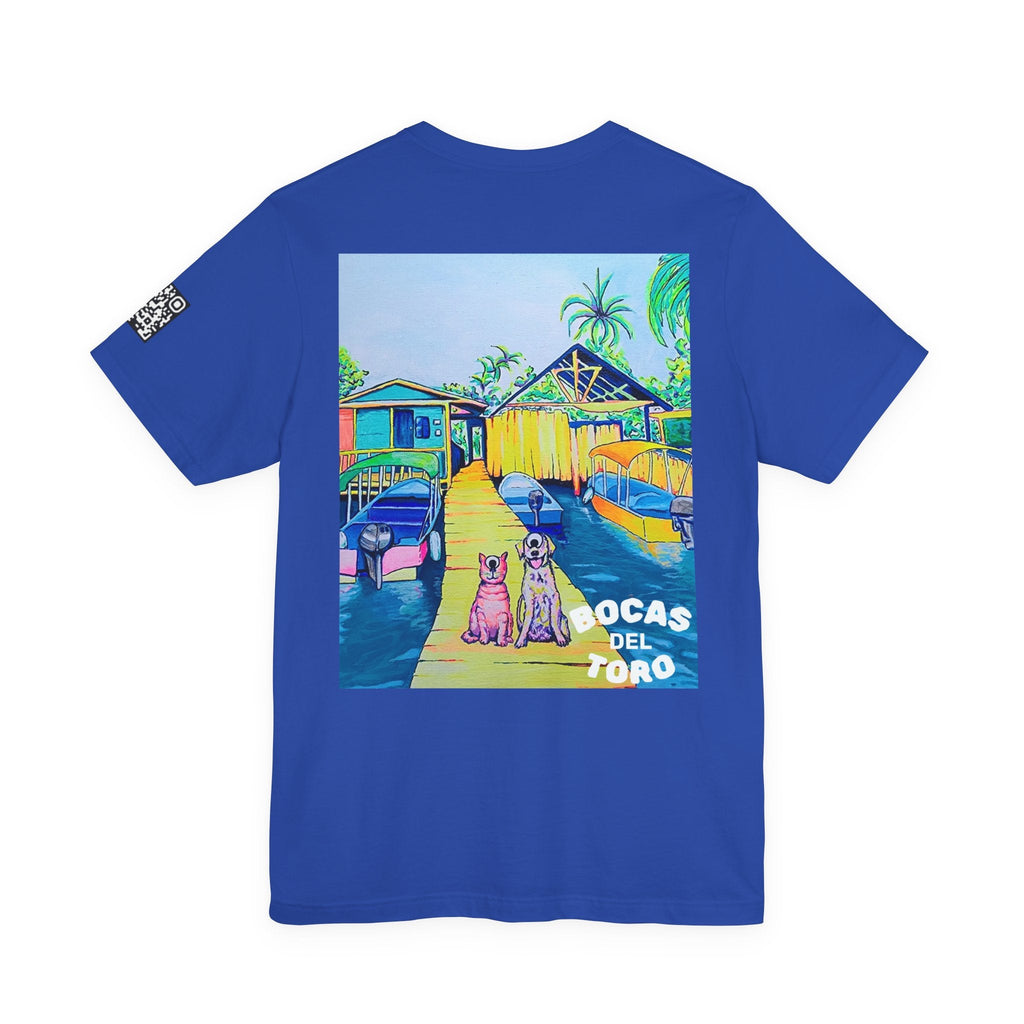 Unisex Cyclops Cat and Dog in Bocas Tee