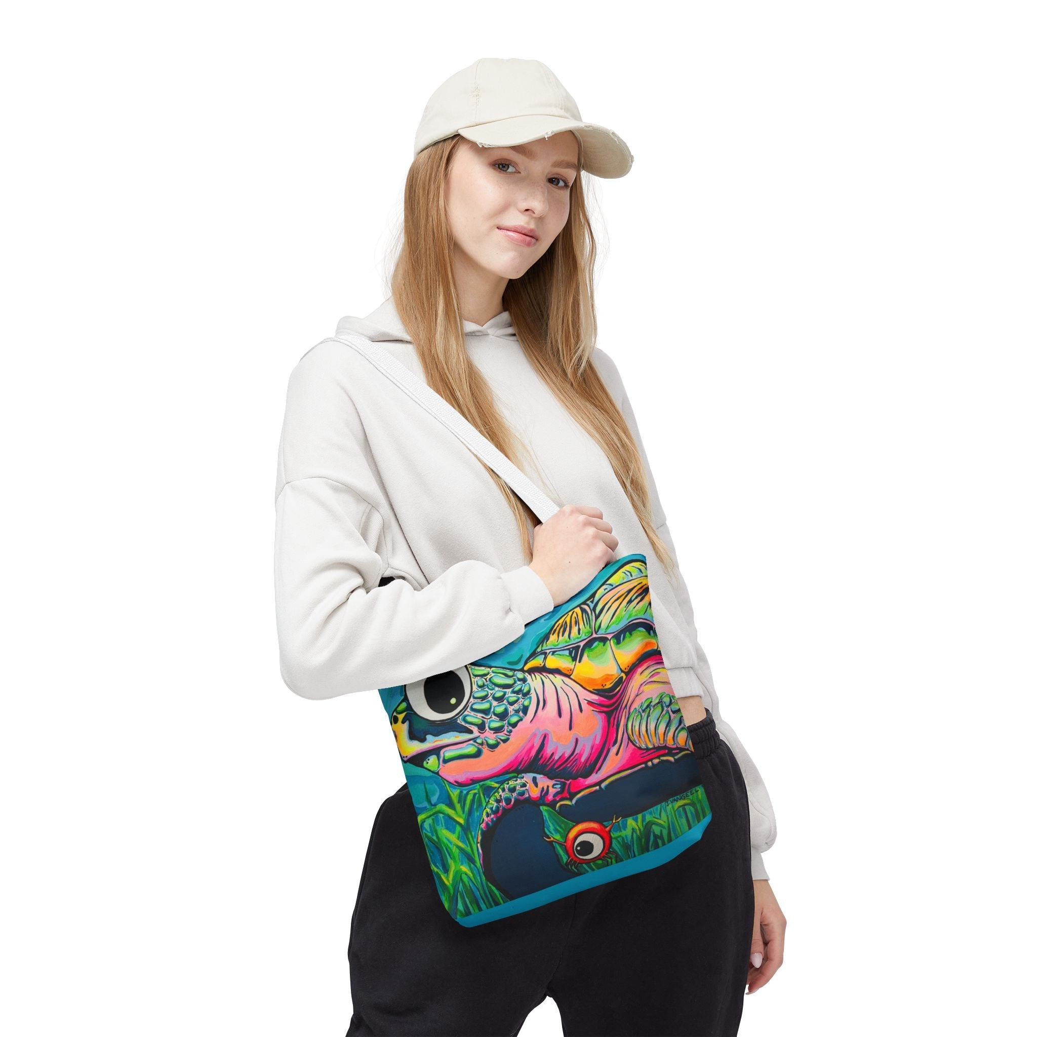 Premium Cyclops Turtle Tote Bag, Original Artist Design, Reusable Shopping Tote,  Eco-Friendly