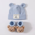 Baby Rabbit Ear Cap and Knitted Socks Set