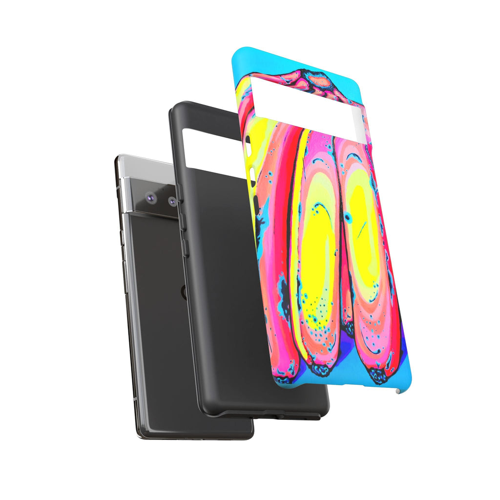 Neon Fat Bananas Tough Phone Case