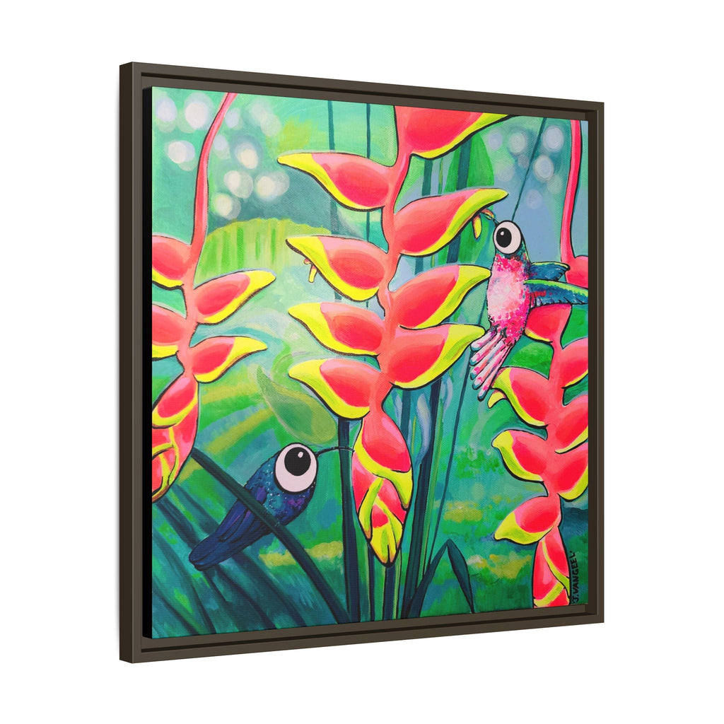 Framed Cyclops Hummingbirds Canvas Print