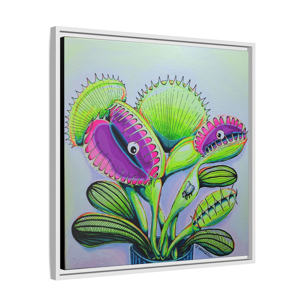 Framed Cyclops Venus Fly Trap Canvas Print