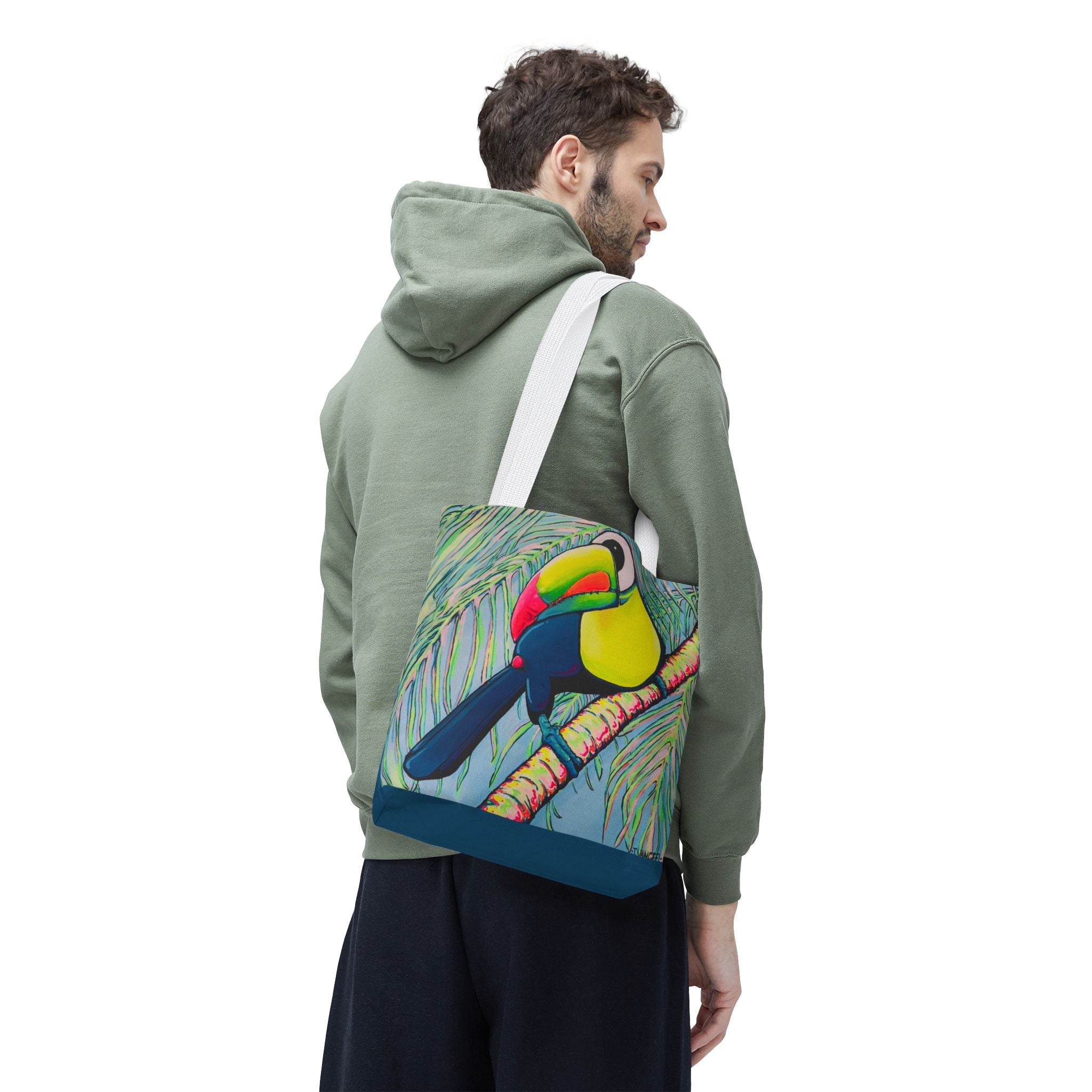 Premium Cyclops Toucan Tote Bag, Original Artist Design, Reusable Shopping Tote,  Eco-Friendly