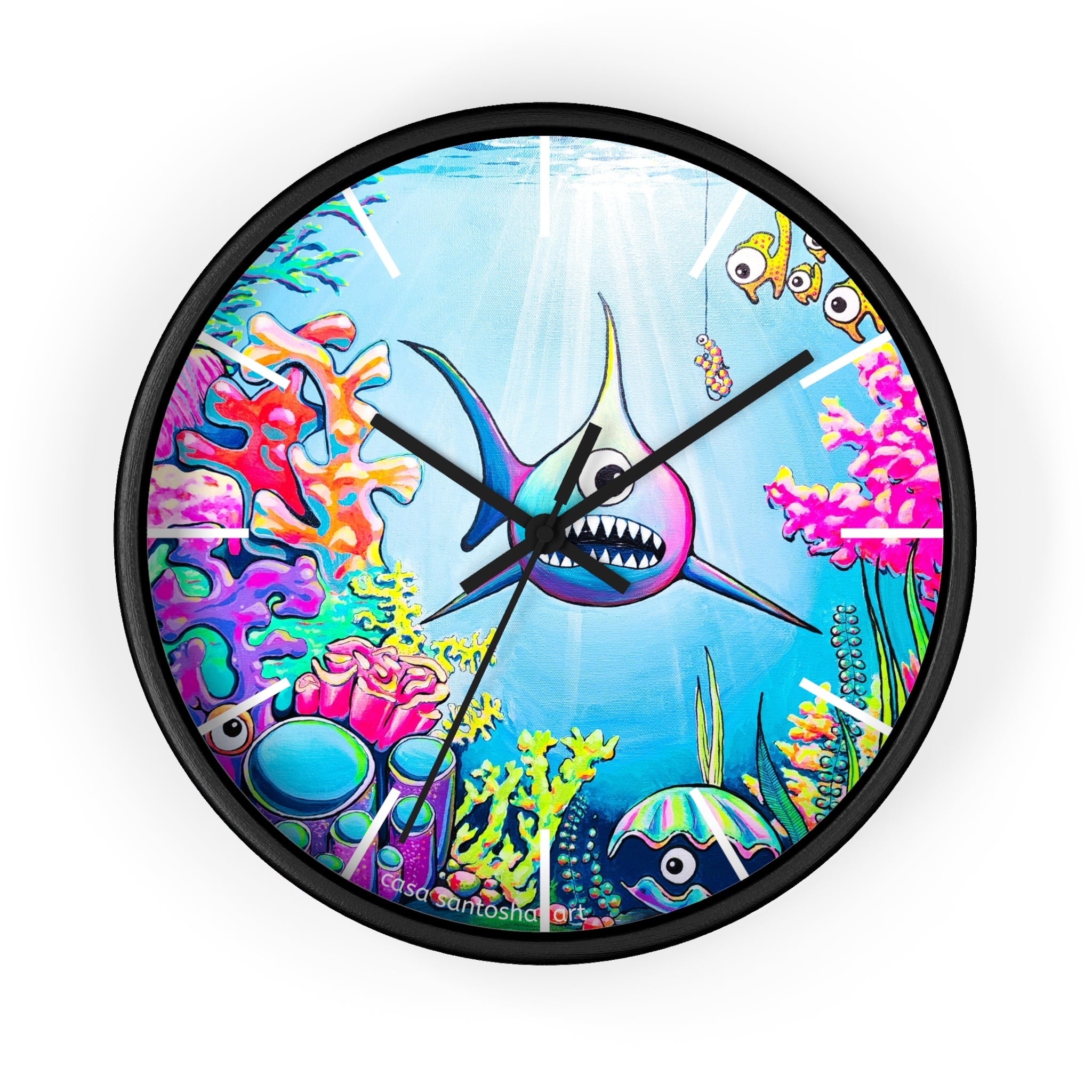 Cyclops Shark Pop Art Wall Clock