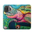 Cyclops Turtle Flip Phone Case – Wallet Cover with Card Slots
