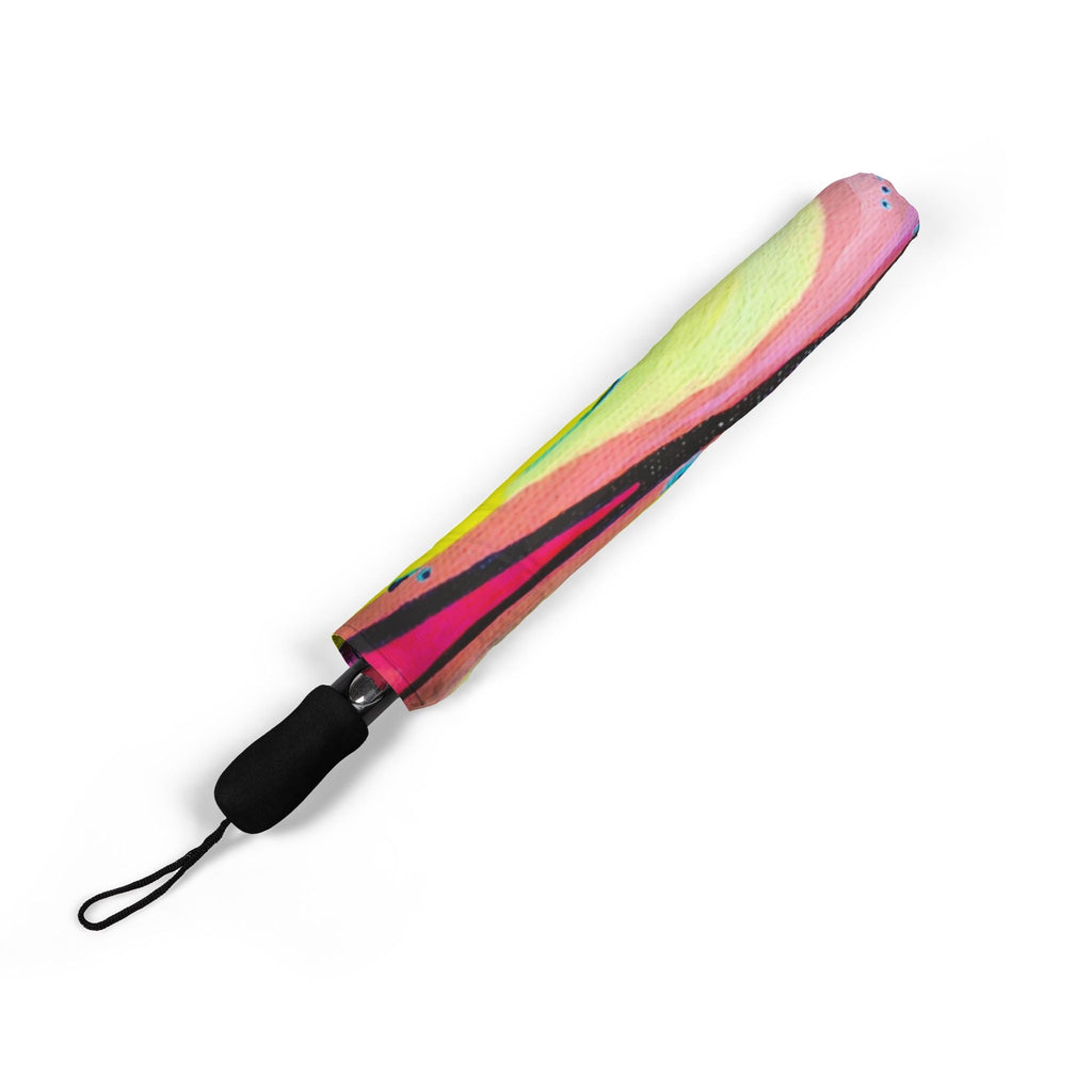 Neon Fat Bananas Umbrella - Foldable & Stylish Rain Gear