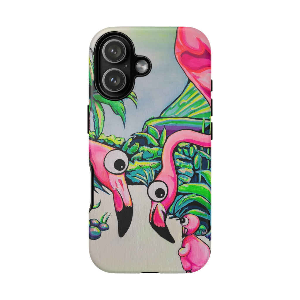 Cyclops Flamingo Family Tough Phone Case