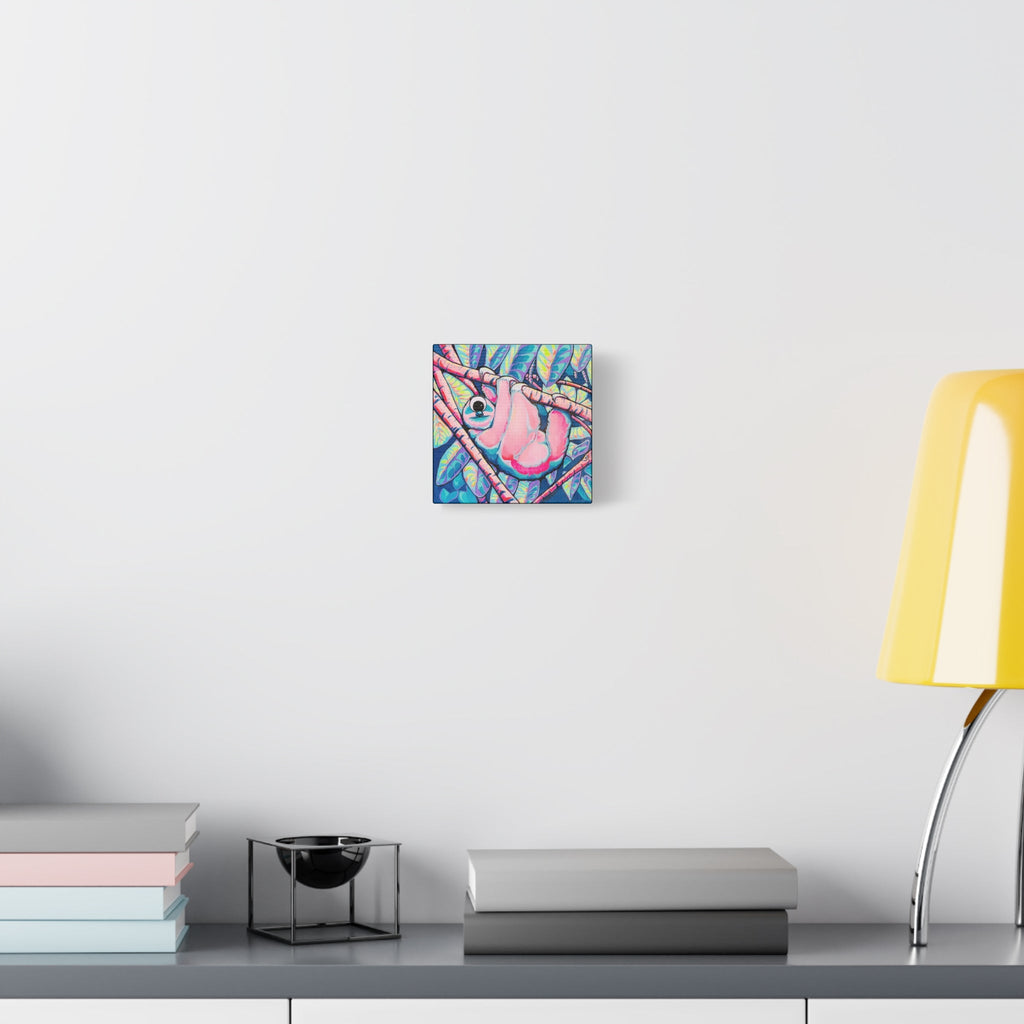 Cyclops Sloth Canvas Print, Original Artist Design, Home Decor, Wall Art