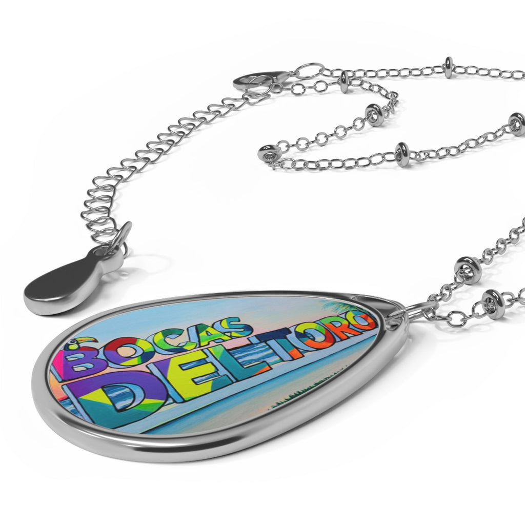 Bocas Del Toro Sign Necklace