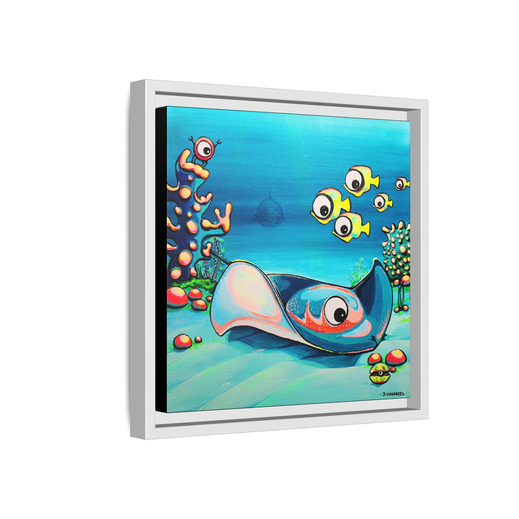 Framed Cyclops Stingray Canvas Print