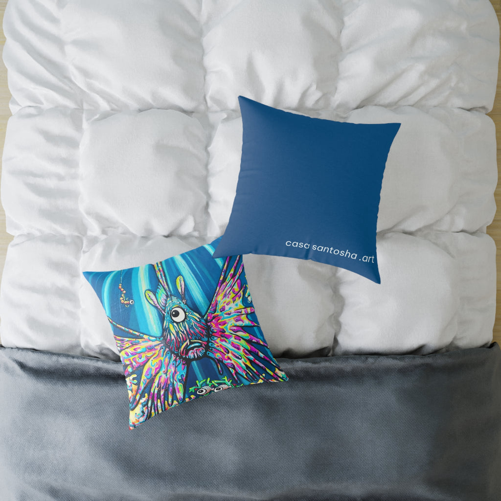 Cyclops Lionfish Art Canvas Decorative Pillow