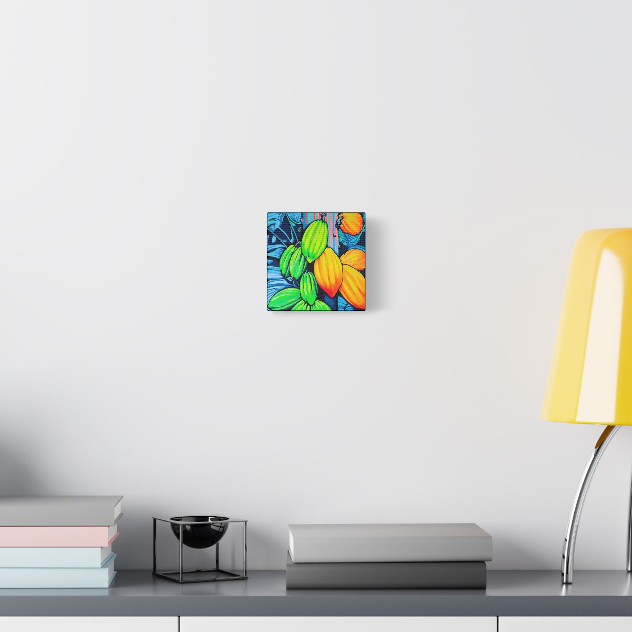 Neon Cacao Canvas Print, Original Artist Design, Home Decor, Wall Art