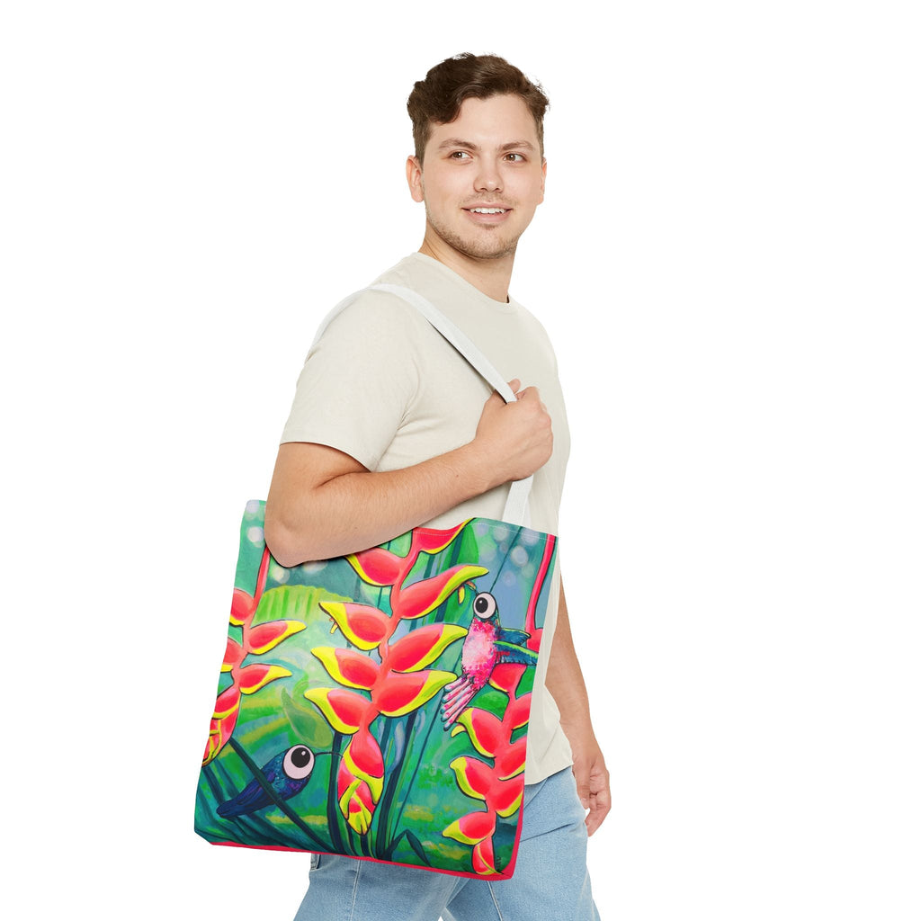 Premium Cyclops Hummingbirds Tote Bag, Original Artist Design, Reusable Shopping Tote,  Eco-Friendly