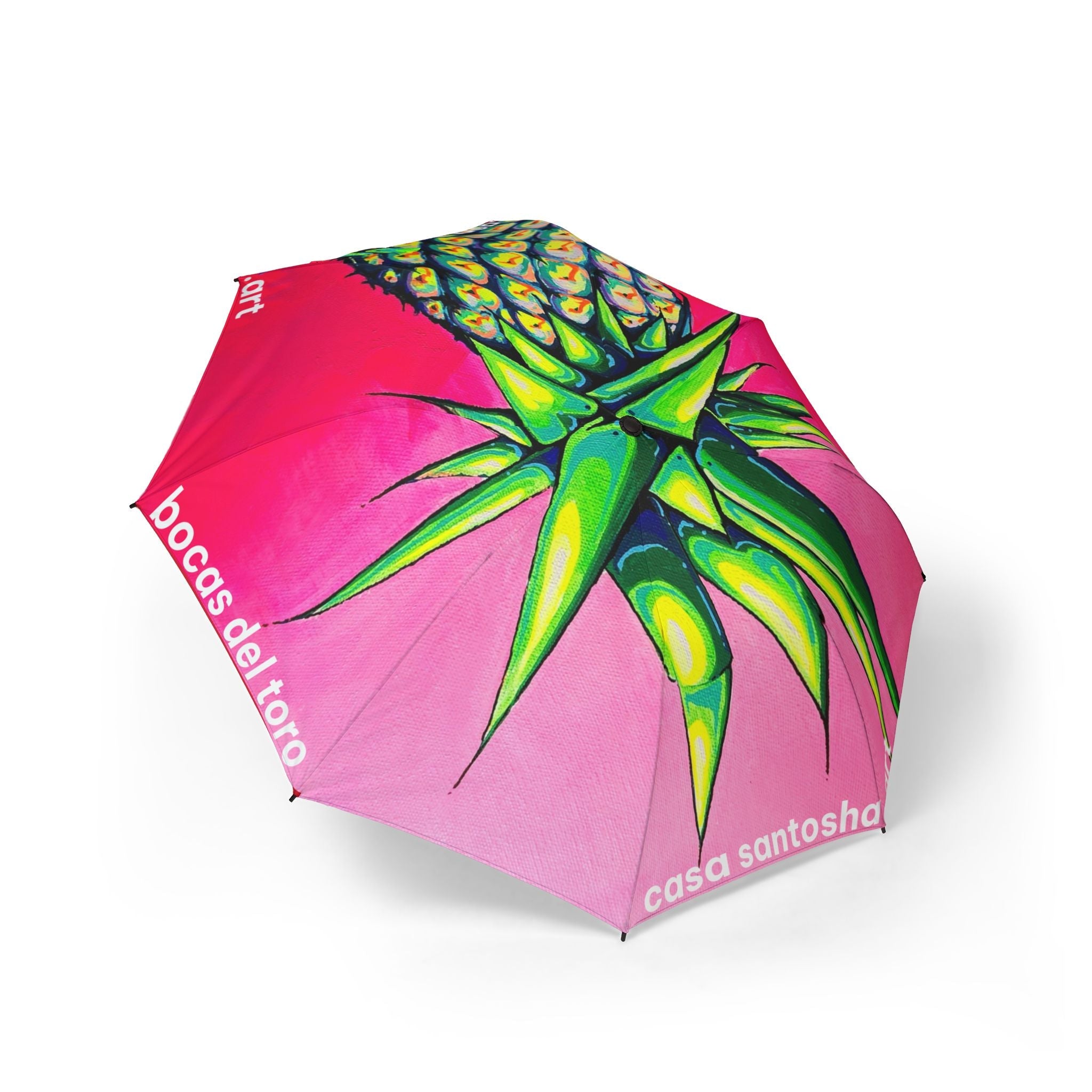 Neon Pineapple Umbrella - Foldable & Stylish Rain Gear