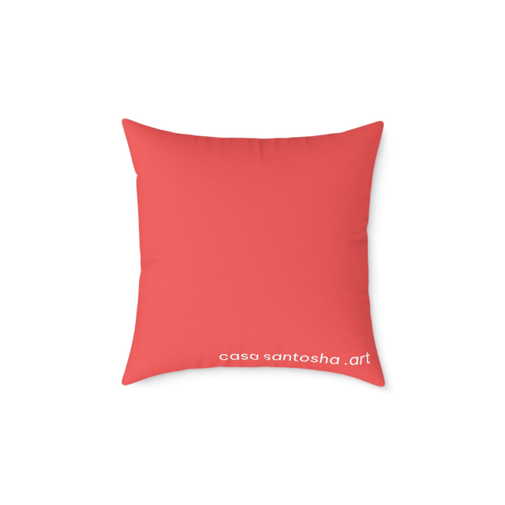 Trippy Mushrooms Art Canvas Decorative Pillow