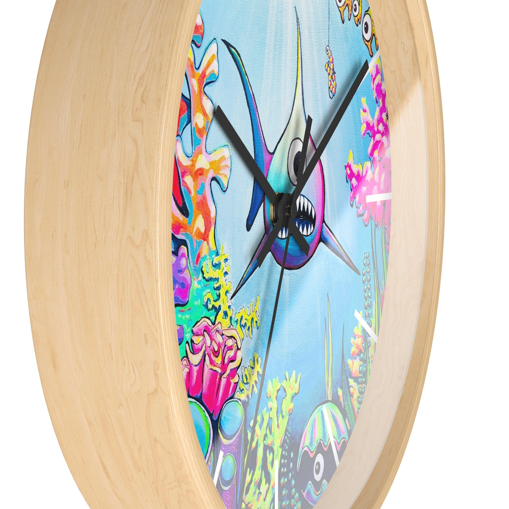 Cyclops Shark Pop Art Wall Clock