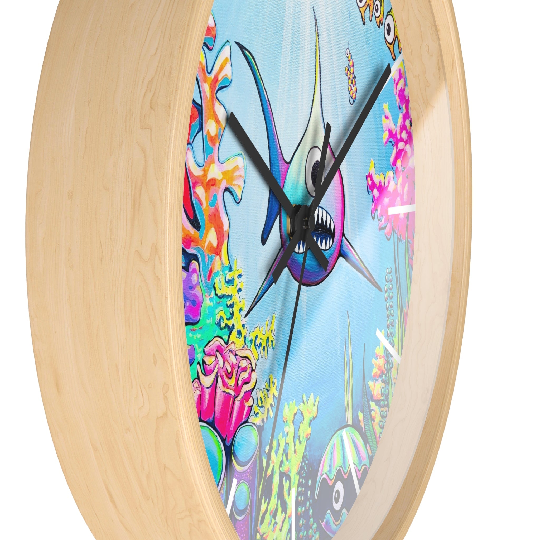 Cyclops Shark Pop Art Wall Clock