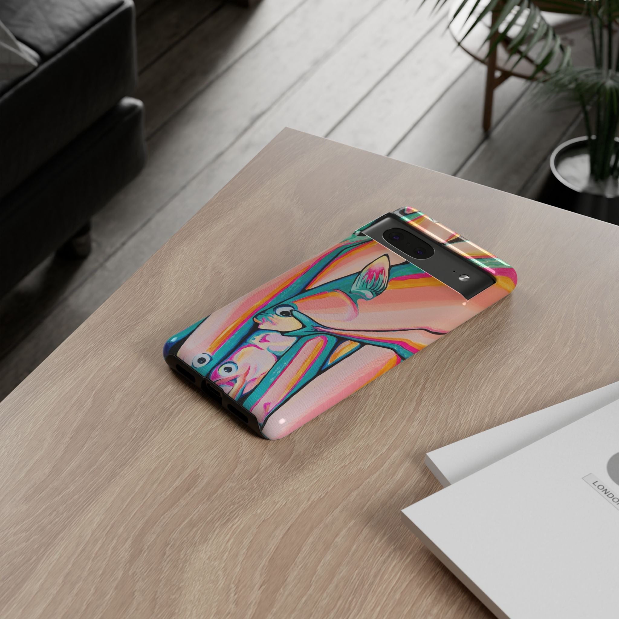 Neon Fish Tough Phone Case