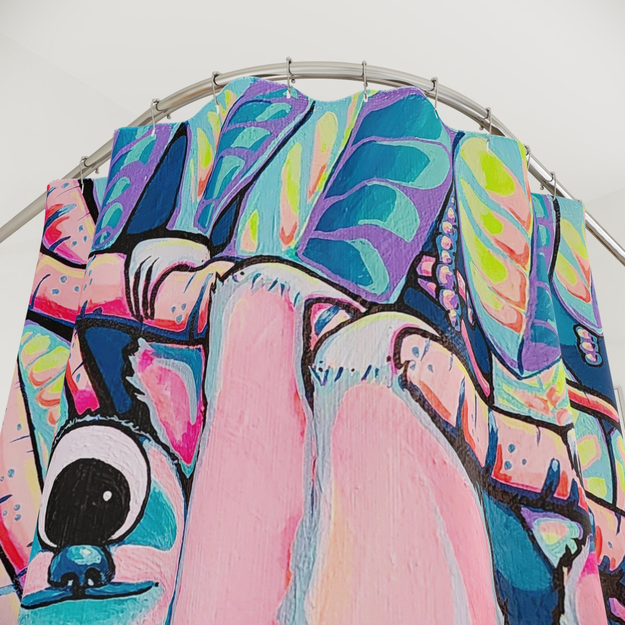 Cyclops Sloth Pop Art Shower Curtain