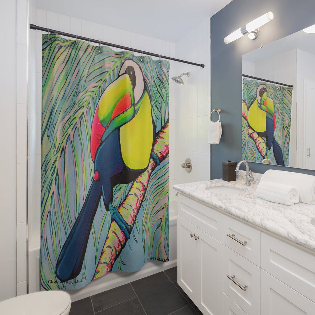 Cyclops Toucan Pop Art Shower Curtain