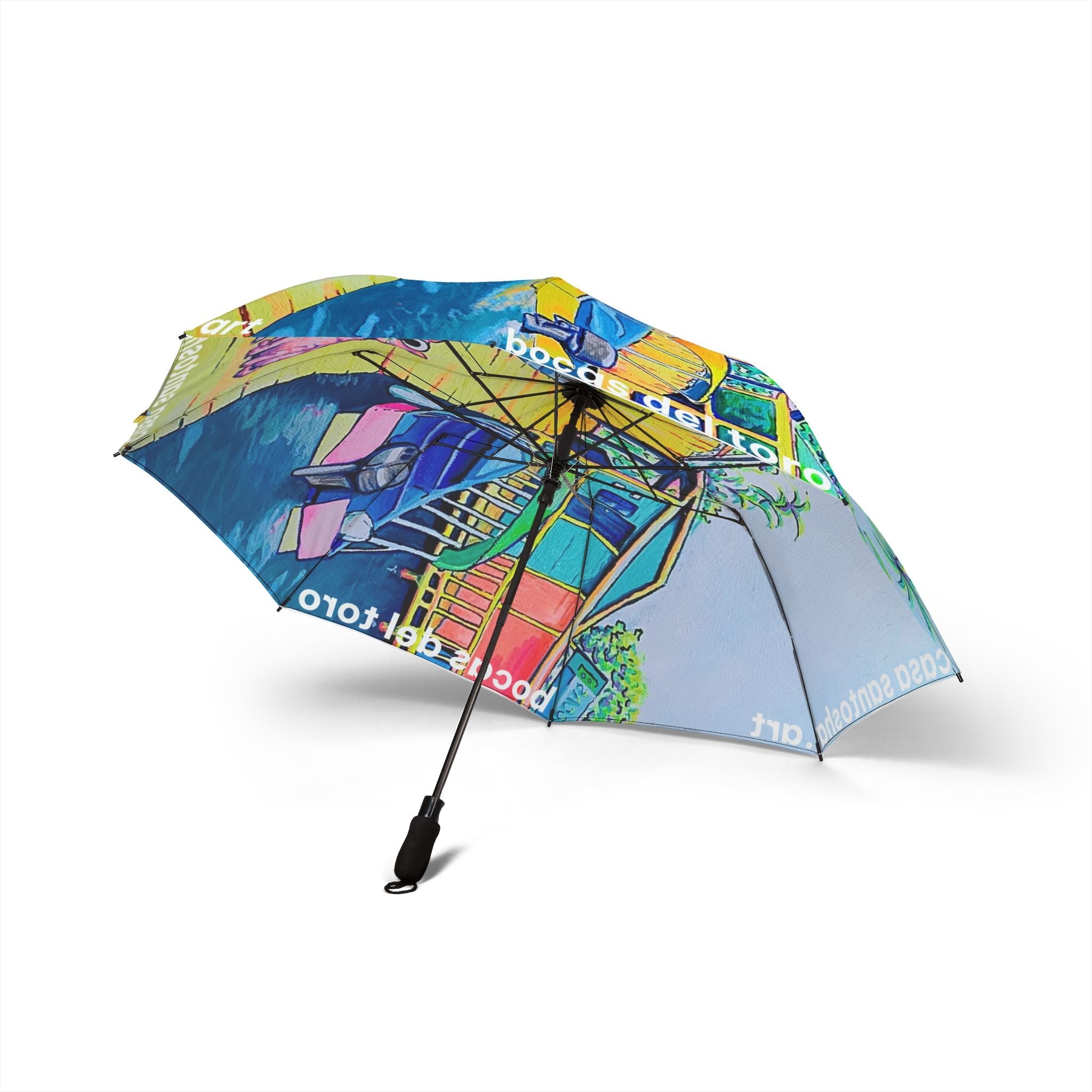 Cyclops Cat and Dog in Bocas Umbrella - Foldable & Stylish Rain Gear
