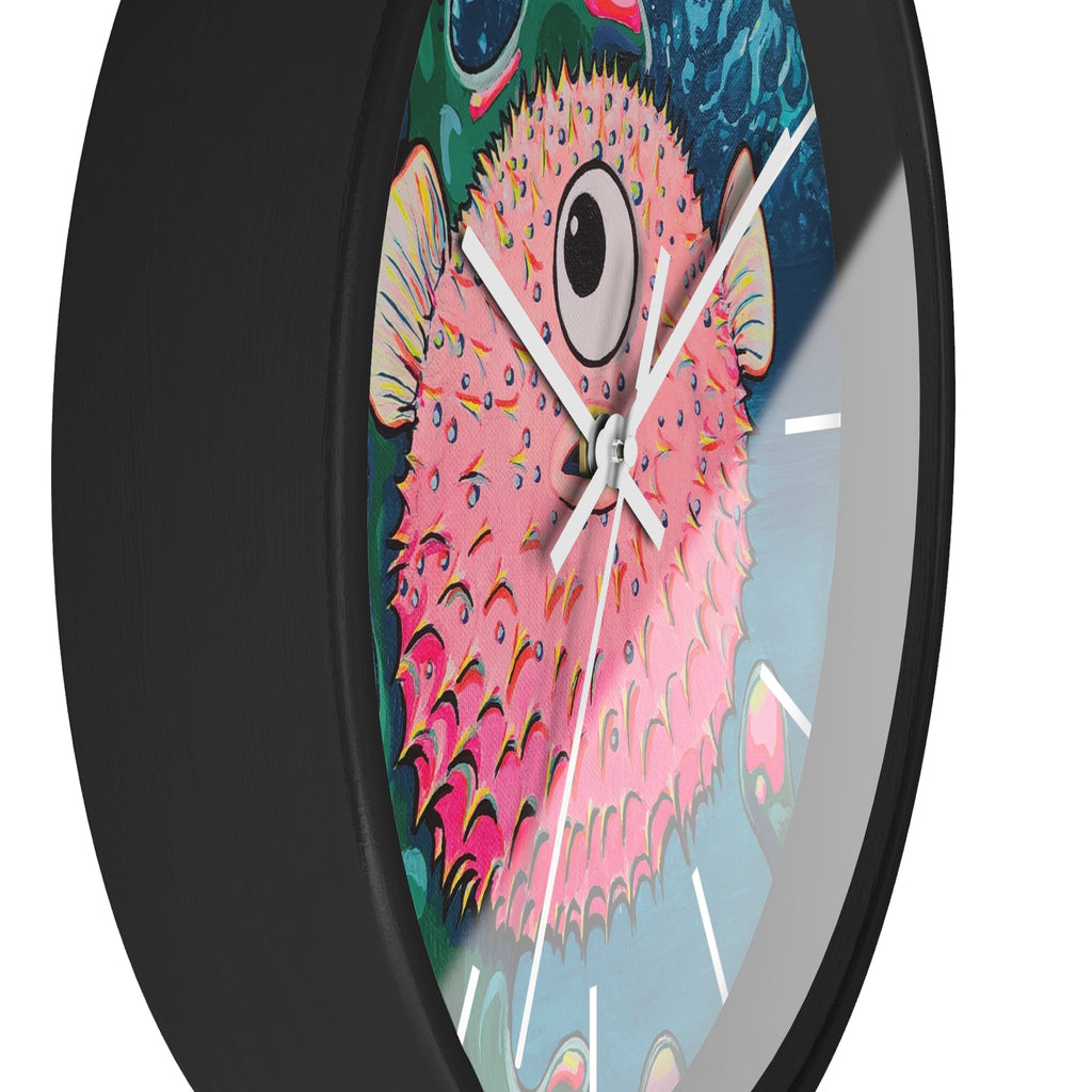 Cyclops Pufferfish Pop Art Wall Clock