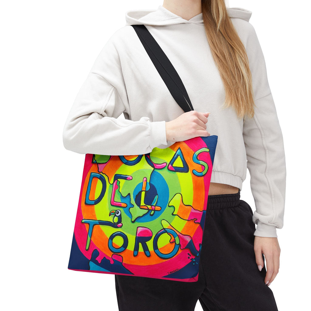 Premium Bocas Del Toro Islands Tote Bag, Original Artist Design, Reusable Shopping Tote,  Eco-Friendly