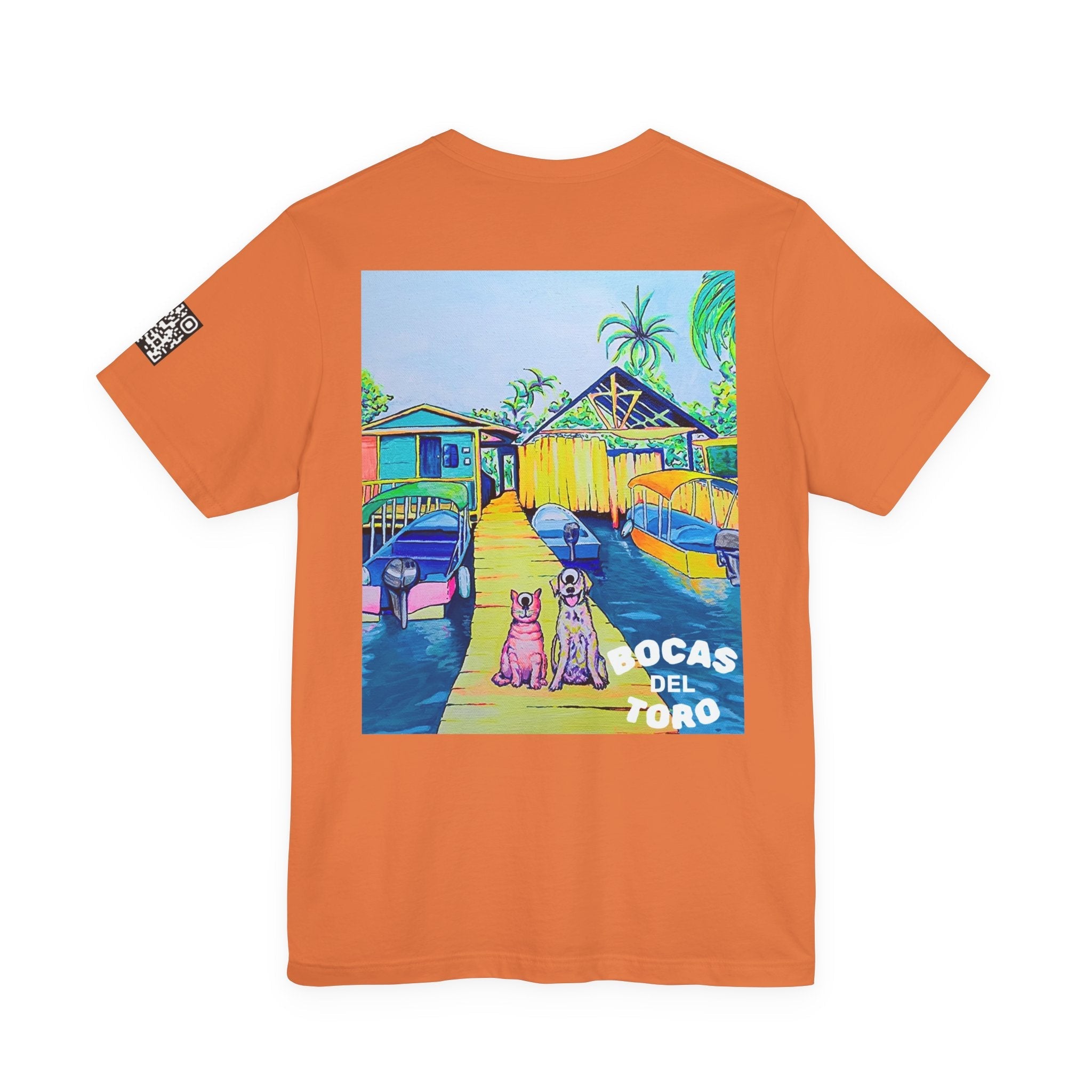 Unisex Cyclops Cat and Dog in Bocas Tee