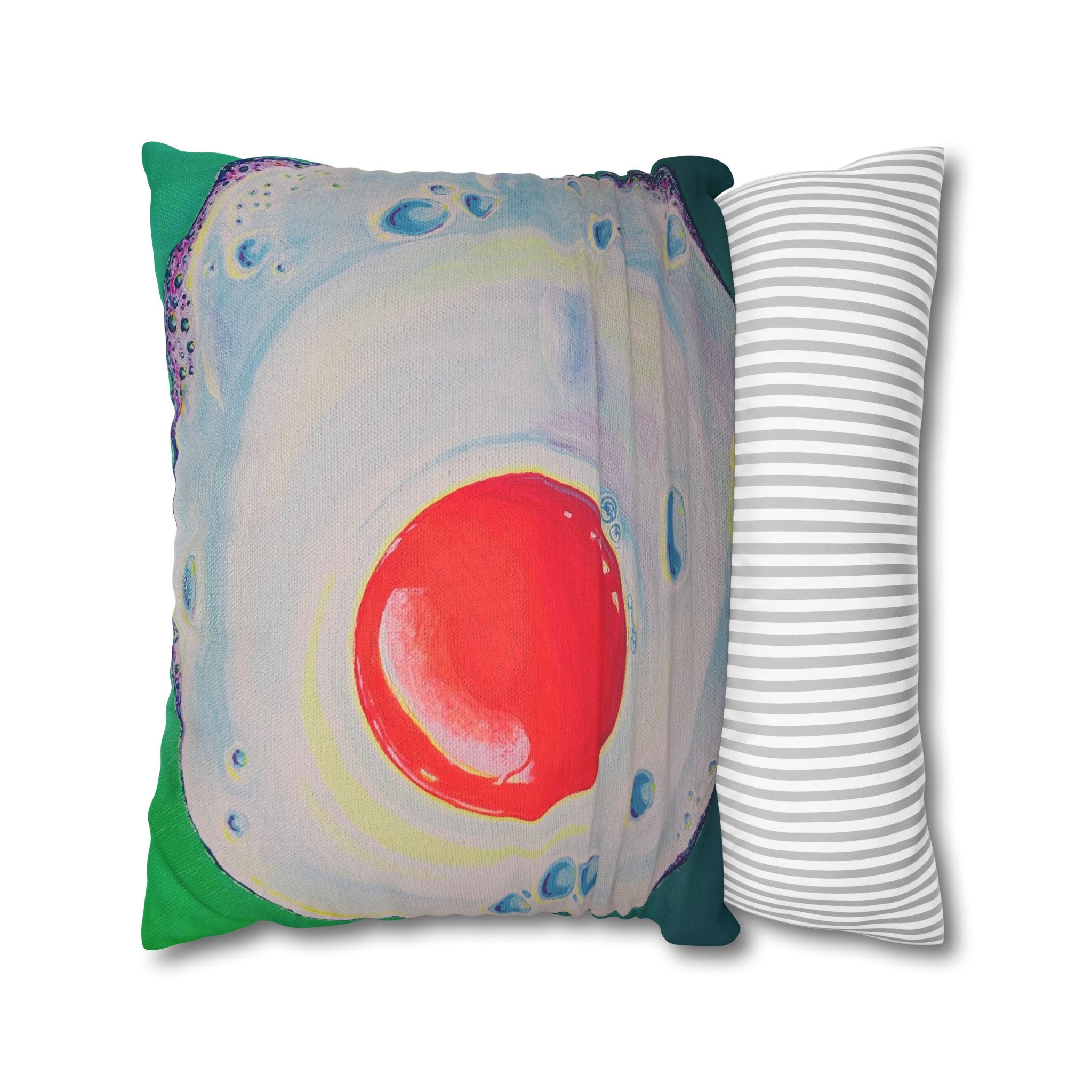 Neon Fried Egg Pillowcase, Cover Only